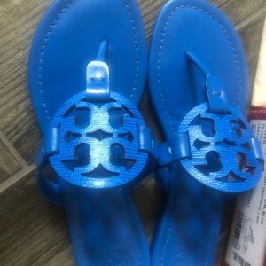 Tory Burch Miller Sandal, Embossed Leather